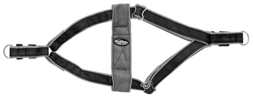 Doggles Step In Dog Harness, Black/Gray, Medium