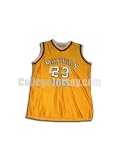 Yellow No. 23 Game Used Michigan Tech Russell Basketball Jersey