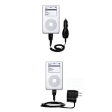 Essential Kit for the Apple iPod 4G 20GB - includes Car and Wall Charger with Rapid Charge Technology - Gomadic Brand w/ TipExchange Technology
