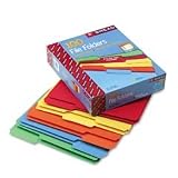 Office Products : Smead Folder, Letter, 11 Point, 1/3 Cut Tab, Assorted Colors, 100 Per Box (11943)