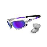 Oakley Racing Jacket Sunglasses White/Violet Iridium