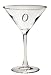 Culver Inc., Monogram O 2 Piece Martini Glass Set