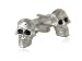 Unique Skull and Crossbone Silver Cufflinks with Black Crystal Eyes with Presentation Box
