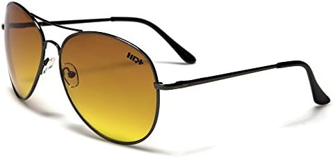 Air Force Brand Aviator Sunglasses--Classic Style and Shape (HD GunMetal w/My Shades Pouch)
