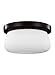 Sea Gull Lighting FM411HTBZ Vintner - 5.75 Inch Two Light Flush Mount, Heritage Bronze Finish with Opal Etched Glass