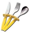 Trebimbi Club 3-pc. Flatware Set- Yellow