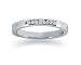0.07 channel set diamond band in 14k White Gold