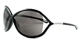 TOM FORD WHITNEY TF09 199 SHINY BLACK/ PALLADIUM METAL Designer Sunglasses