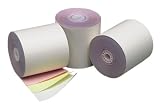 PM Company Perfection POS/Cash Register Rolls, 3 Inches x 70 Feet, White/Canary/Pink, 50 per Carton (07638)