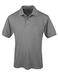 Apparel: Tri-Mountain Mens Peak Performers Easy Care Pocket Shirt,Cool Gray,XLT