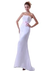 Lace Sheath Satin Wedding Dress 