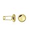 Forzieri Round Gold Plated Classic Cufflinks