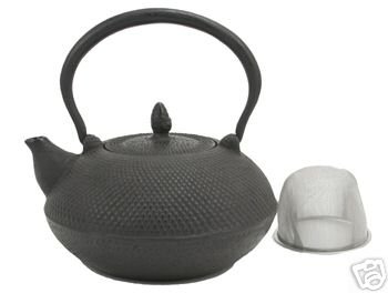 Black Hobnail Cast Iron Teapot 36oz #TB11-12 Black Hobnail Cast Iron Teapot 36oz #TB11-12