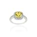 Sterling Silver Citrine & Diamond Accent Square Ring