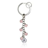 Mercedes Benz Pink Multi-Charm Key Chain