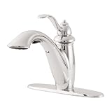 Price Pfister T532-7CC Marielle Kitchen Chrome Sprayer & Body, Chrome Deck Plate and Single Post Rin