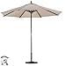 PHAT TOMMY 9 Foot Market Patio Umbrella for Home Restaurant Deck or Cafe - Desert Beige PHAT TOMMY 9 Foot Market Patio Umbrella for Home Restaurant Deck or Cafe - Desert Beige
