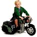 KIDS ELECTRIC MOTORCYCLE Super Motorcycle Ride-On with Side Car, Black 6VOLT BATTERY