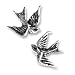 Tattoo-style "Swallow" Stud Earrings
