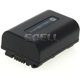 Ecell - 1050MAH NP-FV50 BATTERY FOR SONY DCR-SR78E DCR-SR38E