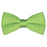 Lime Green Satin 2 1/2 Bow Tie