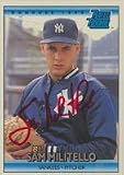 Sam Militello, New York Yankees, 1992 Donruss Rated Rookie Autographed Card