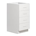 Kitchen Kits Shaker 4-Drawer Base Cabinet - 18"