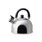 Kamstein 2 1/2-Quart Stainless Steel Whistle Tea Kettle, Mirror Polish
