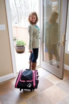 Pet Gear I-Go2 Traveler Roller Backpack Dog Carrier - Pink