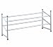 Kitchen & Housewares : 2 Tier Extending Shoe Rack - Silver