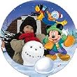 Custom Photo Plate - Holiday Mickey Mouse Photo Plate - Customize Your Holiday Mickey Mouse Plate With Your Favorite Photo