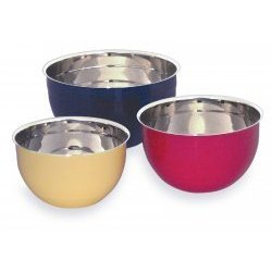 Colored Bowl Set (Blue Red Yellow) (7.5 qt. 5.5 qt. 3.5 qt.) by 