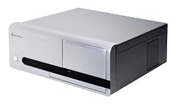 SilverStone Lascala LC20S-M ATX HTPC Home Entertainment PC Case with VFD, Remote Control, Front USB, FireWire and Audio Ports (Silver)
