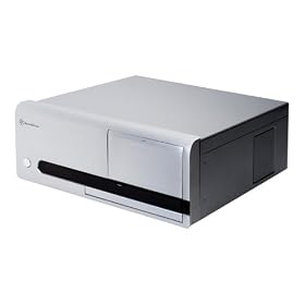 SilverStone Lascala LC20S-M ATX HTPC Home Entertainment PC Case with VFD, Remote Control, Front USB, FireWire and Audio Ports (Silver)