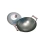12 inch Carbon Steel Wok w/ 2 Wood Handles (round bottom) USA made. Lid NOT included.