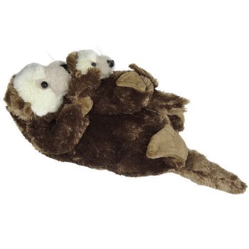 Mom and Totz Baby Sea Otter 19in Plush