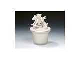 Glass Candle w Rocking Horse Top w Blue Crystals (Set of 18) - Baby Shower Gifts & Wedding Favors