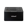 Uctech USB3.0 to SATA Hard Drive Docking Station for Dual 2.5"/3.5" Hard Disk Drive HDD and SSD with Standalone Offline Clone/Duplicator Function (8TB Support)