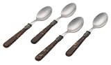 Rosanna Tortoise Napoleon Espresso Spoons, Set of 4