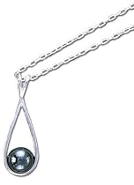 Solid Sterling Silver Hematite - Happiness Pendant