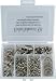 Embellishment Kit w/Brads, Eyelets, & Clips, Approx. 175/Box: Pewter