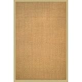 3' x 5' Seagrass Area Rug with Khaki Border (Beige) (3' x 5')