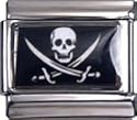Italian Charms Module Piratenflagge modul by Kult-Schmuck!