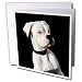 boxer30 - Dogs Boxer White Boxer Uncropped Ears Greeting Cards6