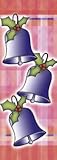30 x 60 IN - Holiday Banner - Plaid Holiday Bells
