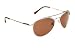 Ladies Retro Designer Fashion Aviator Metal Sunglasses with Polarized Lens - Silver Frame