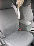 IMAGE OF Exact Seat Covers, TC7 C8, 2009-2011 Toyota Tacoma SR5 Double Cab Base Model Exact Fit Seat Covers, Gray Endura