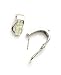 Diamond Earrings 1.0k G.S.I . Princess Cut Diamonds on 14k White Gold ( Clip On and Post) Earrings