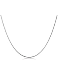 Duragold 14k Gold Solid 8-Sided Diamond-Cut Snake Chain Necklace (0.9mm), 18"
