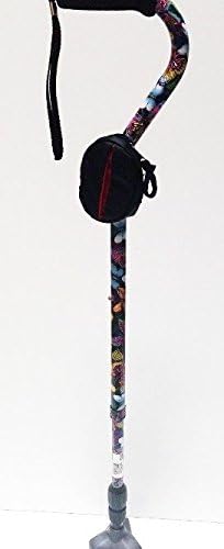 Walking cane Butterfly design with piviting tip, strap amd coin purse for keys, coins and more.